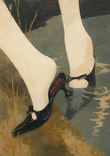 heels in water