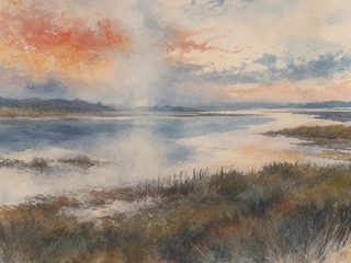 marsh sunset