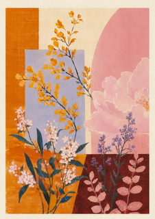pastel botanical