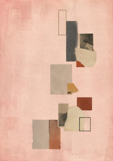 pink photo collage