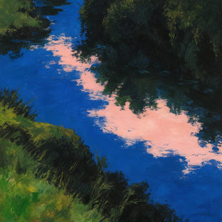 pink reflection