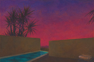 pool dusk