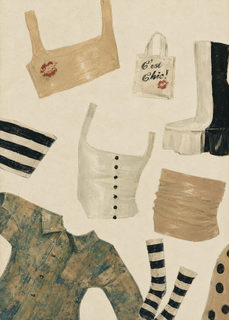 wardrobe flatlay